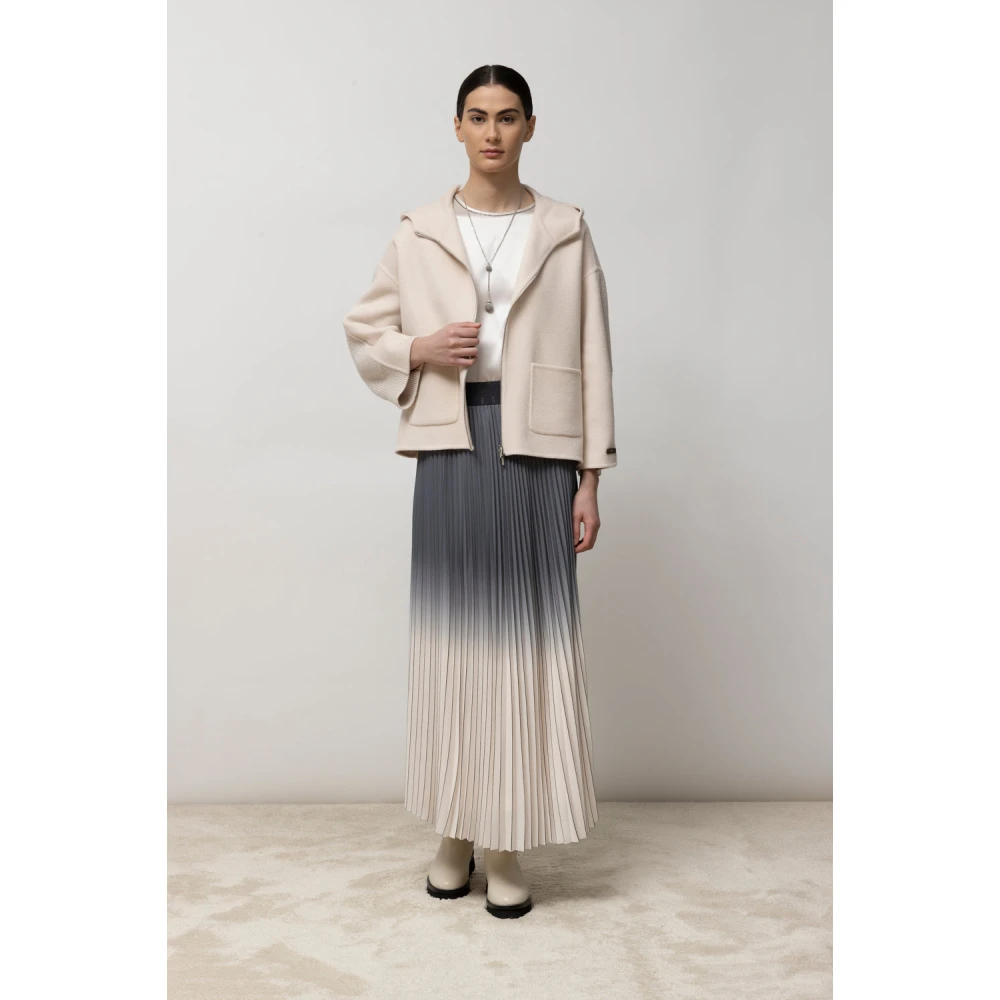 PESERICO Geplooide rok met elastische taille Multicolor Dames
