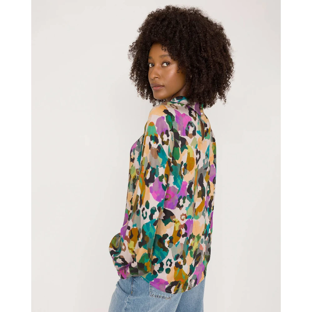 Anna Van Toor Lange mouw blouse Multicolor Dames