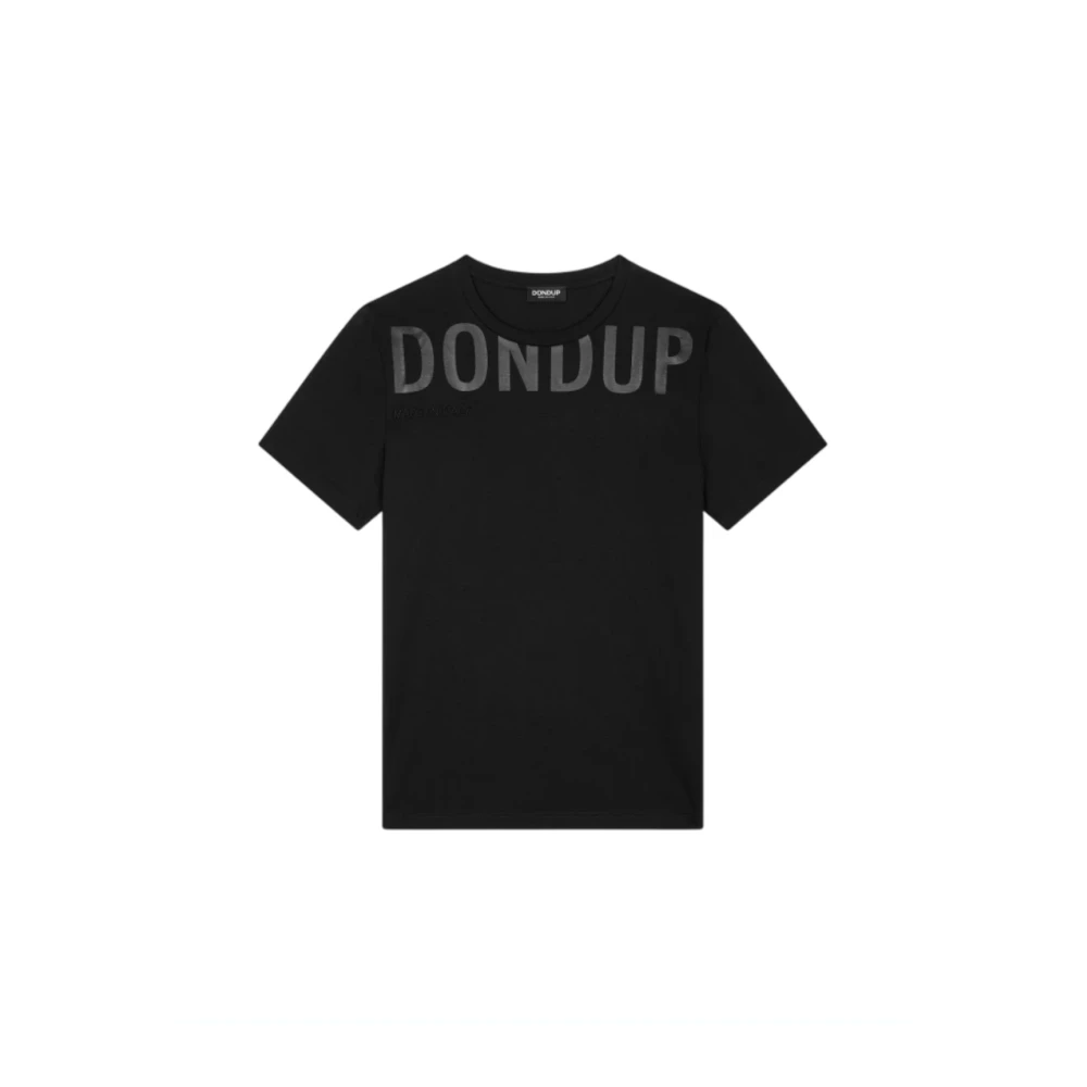 Dondup Heren Logo T-shirt Zwart Black Heren
