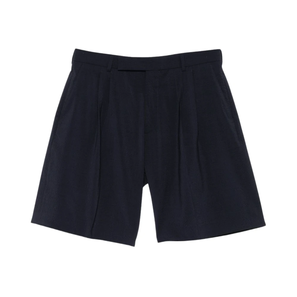 Paul Smith Mannelijk Blauw Korte Broeken Heren, W32, Wol, Wollen Bermuda Shorts