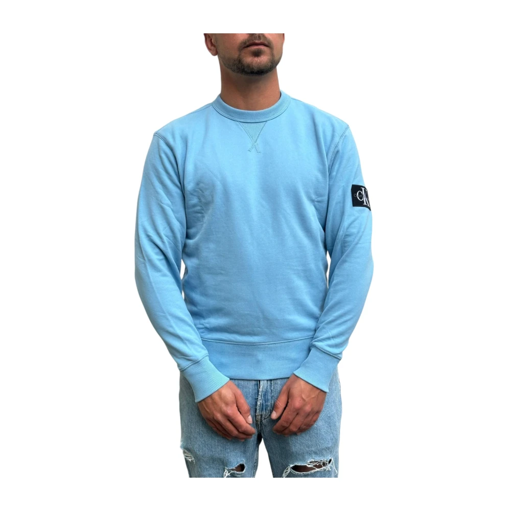 Calvin Klein Stijlvolle Sweatshirt voor Mannen Blue Heren