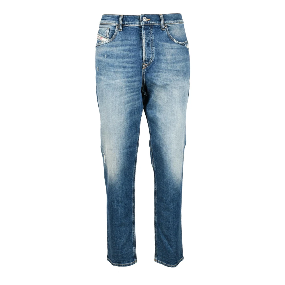 Diesel Katoen Elastaan Jeans Blue Heren