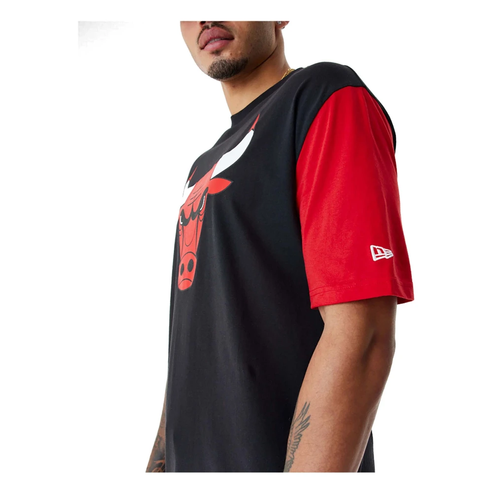 new era NBA Chicago Bulls T-shirt Black Heren