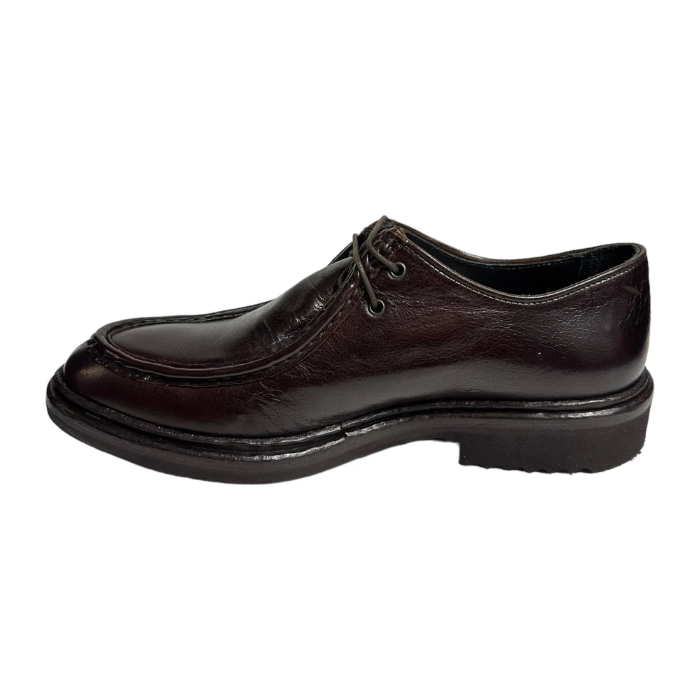 Marechiaro 1962 Bruine leren ingenieursstijl schoenen Brown Heren