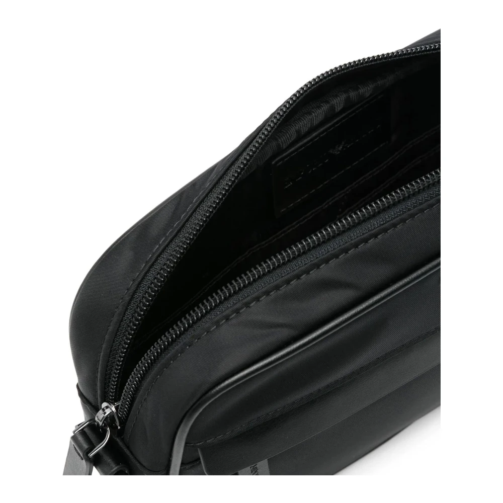 Emporio Armani Zwarte Schoonheid Rits Pols Clutch Black Heren