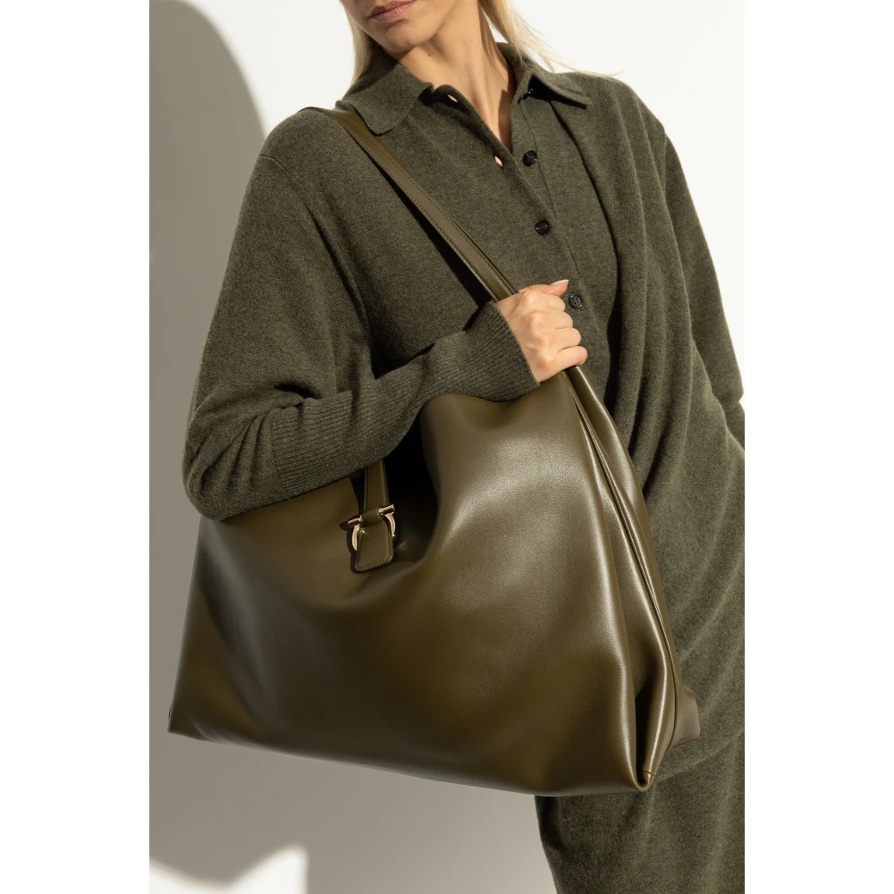 Salvatore Ferragamo Tas type shopper maat groot Green Dames