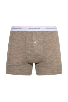 Ullboxershorts med logotyp