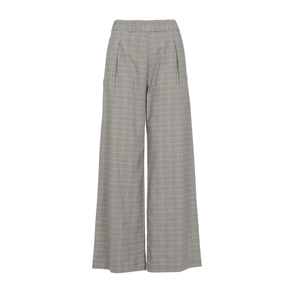 Semicouture Grijze Wollen Blend Prince of Wales Gray Dames
