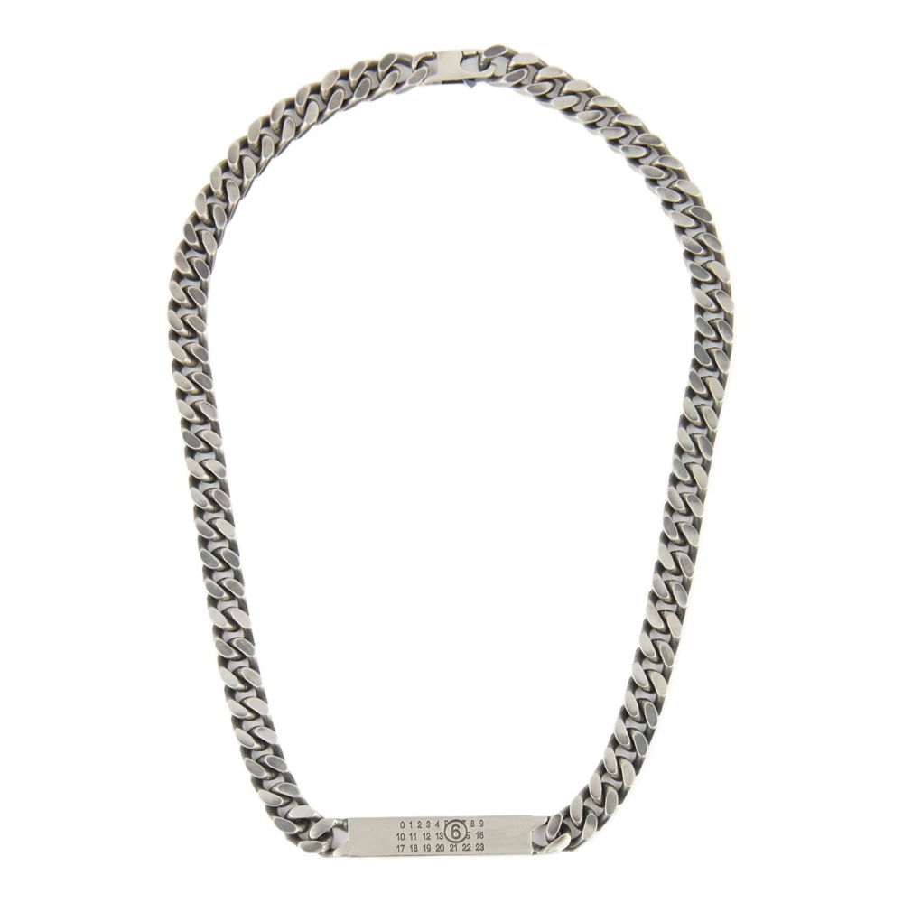 Mm6 Maison Margiela Women's Gray Classic Chain Necklace