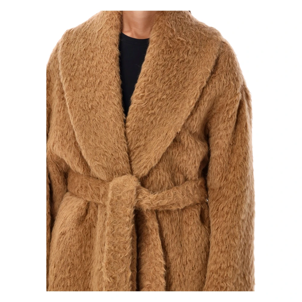 Golden Goose Teddy Stof Ceintuur Overjas Brown Dames