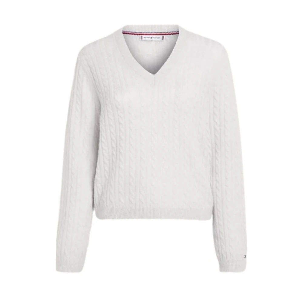 Knitwear > V-neck Knitwear - - Tommy Hilfiger - Modalova