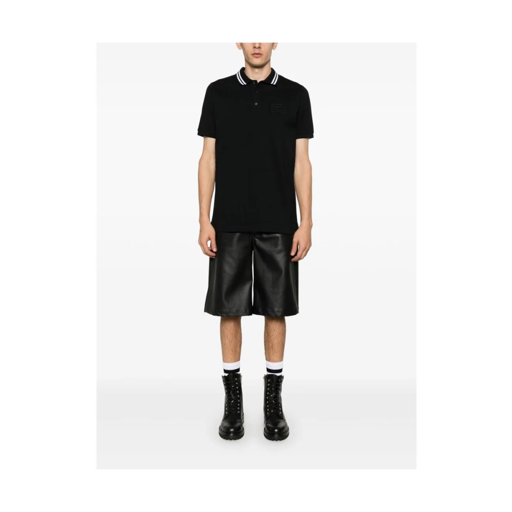 Iceberg Zwarte Polotrui Korte Mouwen Black Heren