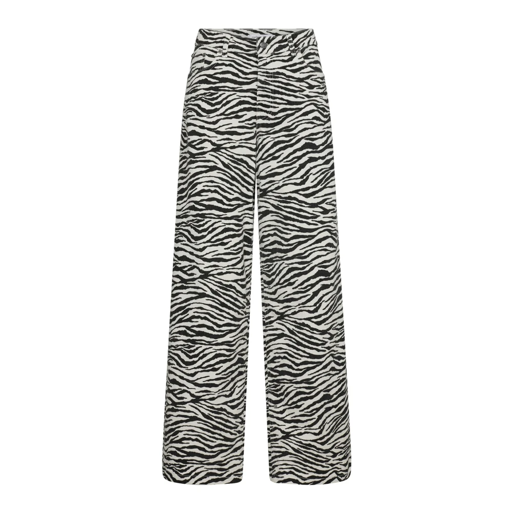 Co'Couture Zioncc Zebra Wijde Broek Black Dames