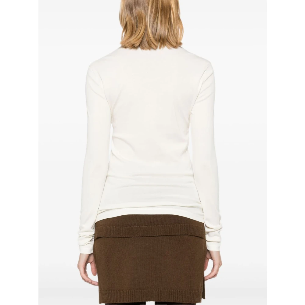 Lemaire Witte Sweatshirt Elegantie White Dames