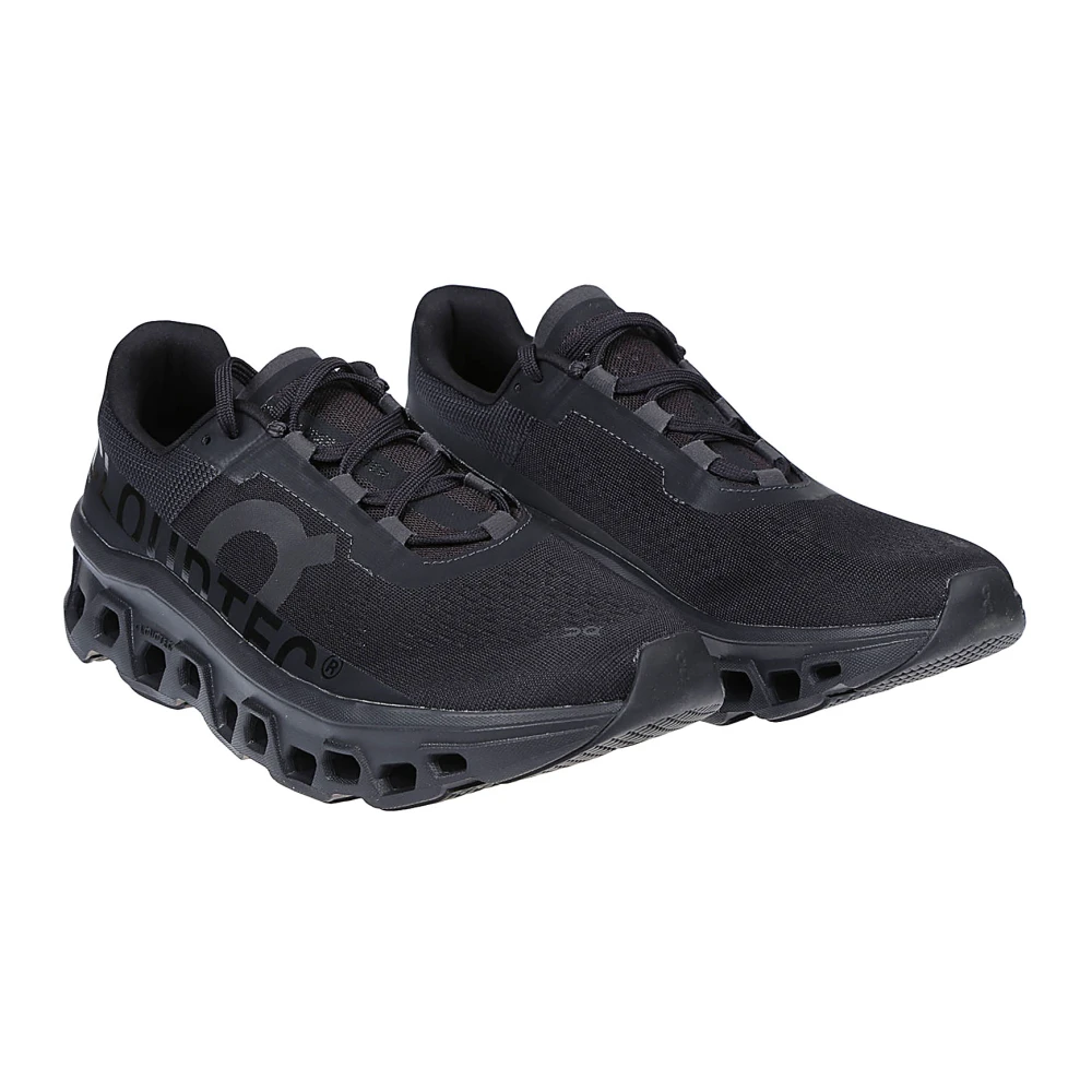 ON Running Zwarte Cloudmonster Sneakers Black Heren