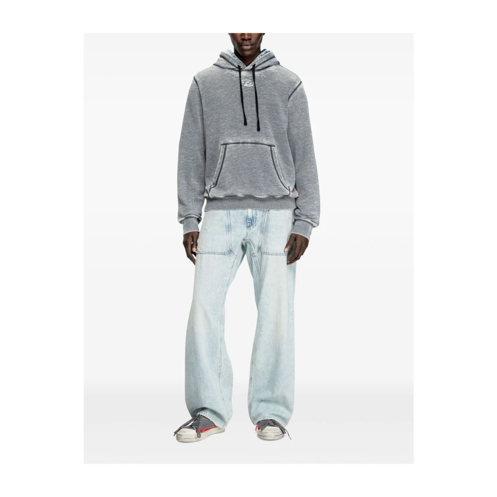 Diesel Grijze Sweatshirt Casual Stijl Moderne Garderobe Gray Heren