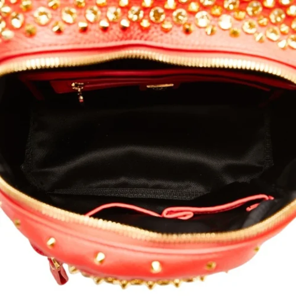 MCM Pre-owned Leather backpacks Red Dames