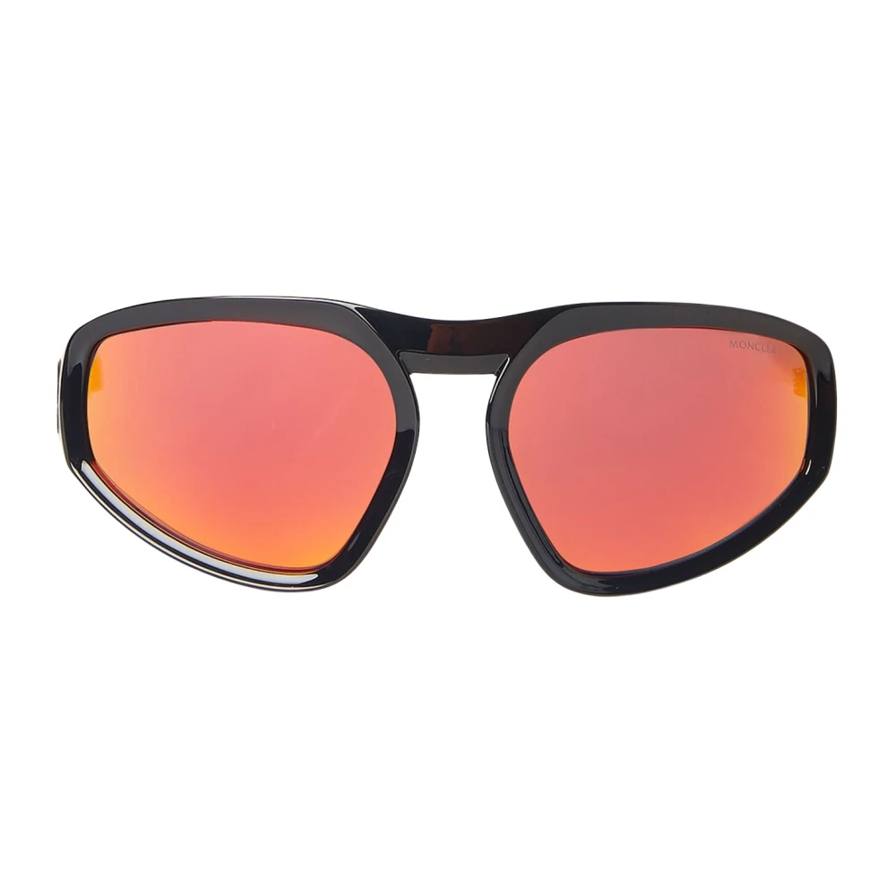 Moncler Black Pentagra Geometric Sunglasses - Male - Sunglasses - One Size - Accessories