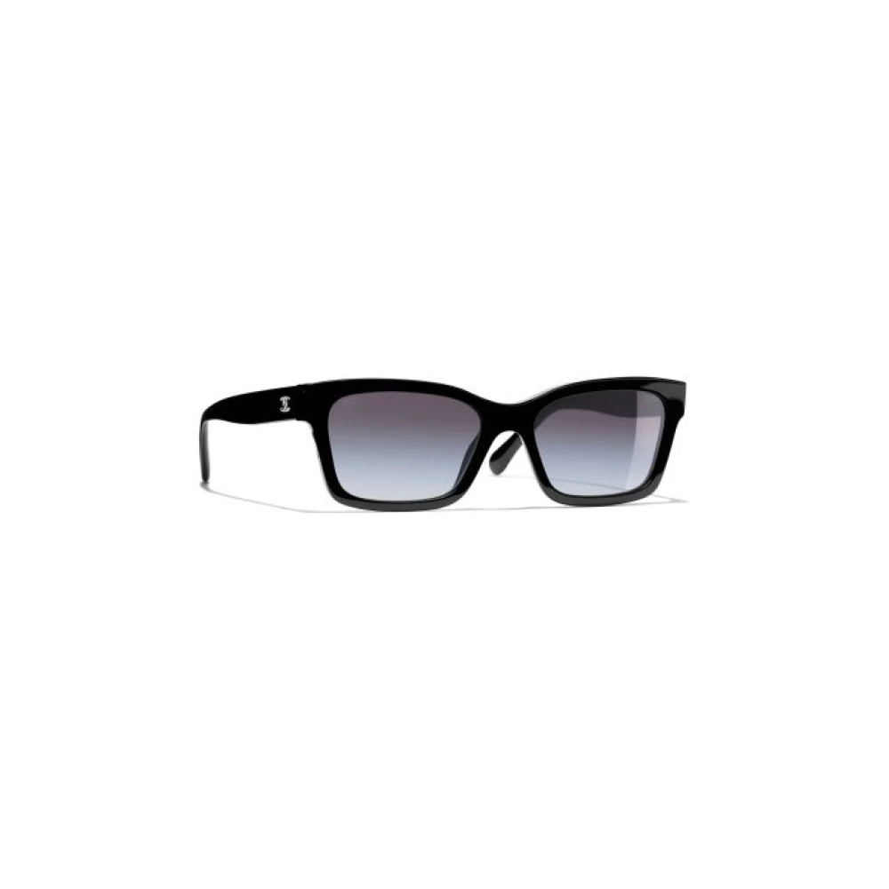 Chanel Women's Black Sunglasses, 54 Mm, Square Sunglasses