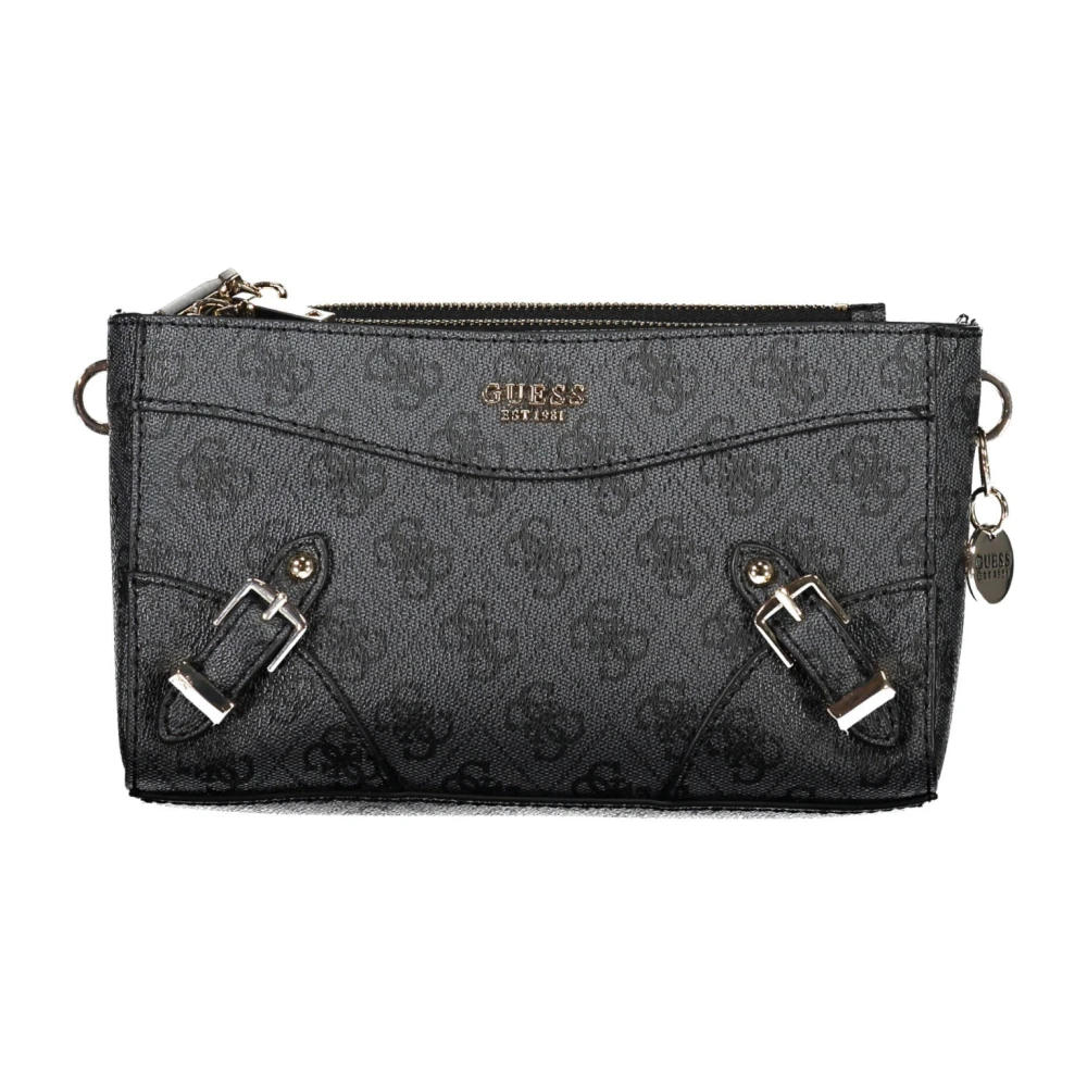 Guess Zwarte dames schoudertas met rits Black Dames