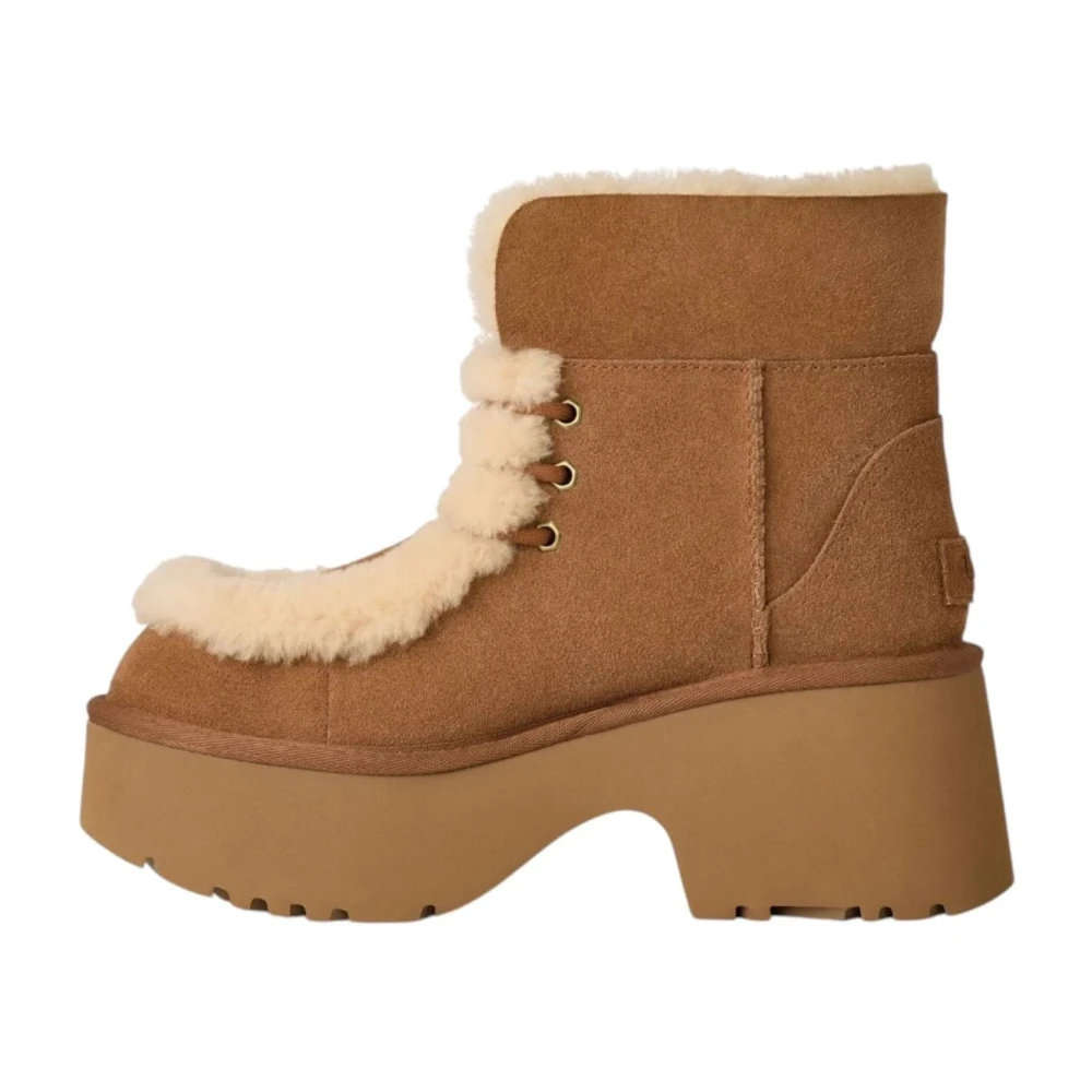 Ugg Donna Beige - Stivali Classic Esmee Lace Up - Shoes - 40 Eu - Immagine 4