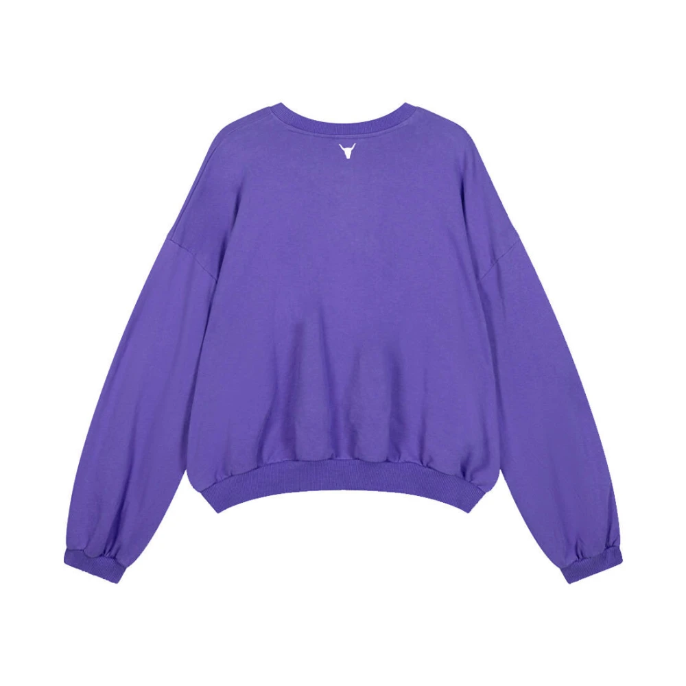 Alix The Label Gebreide Gewassen Dames Trui Purple Dames