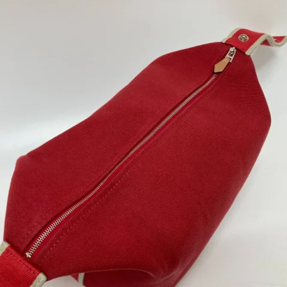 Hermès Vintage Pre-owned Fabric handbags Red Dames