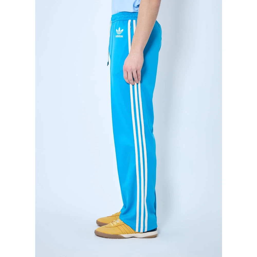 Adidas Logo Motif Track Pants Blue Heren