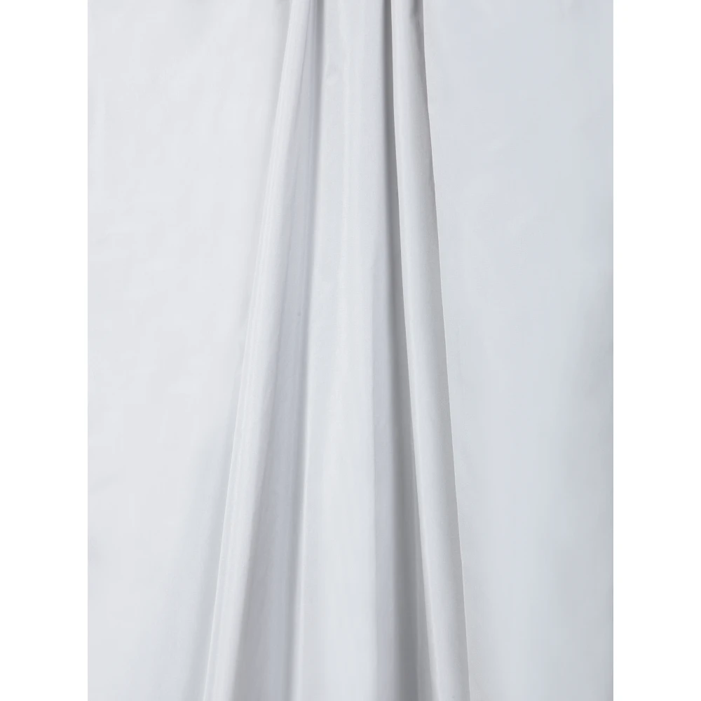 Fabiana Filippi Zijden Taffeta Midi Rok Elegantie Gray Dames