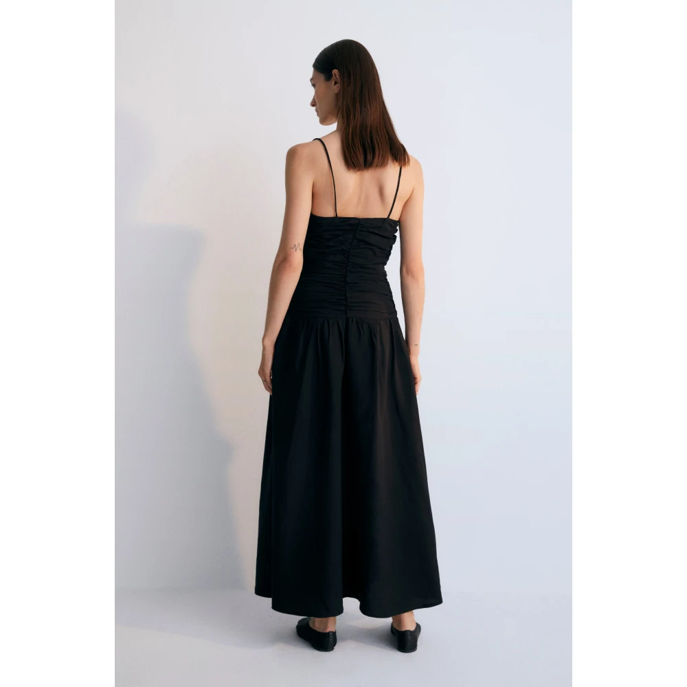 The New Society Eros Vrouw Lange Jurk Kaviaar Black Dames