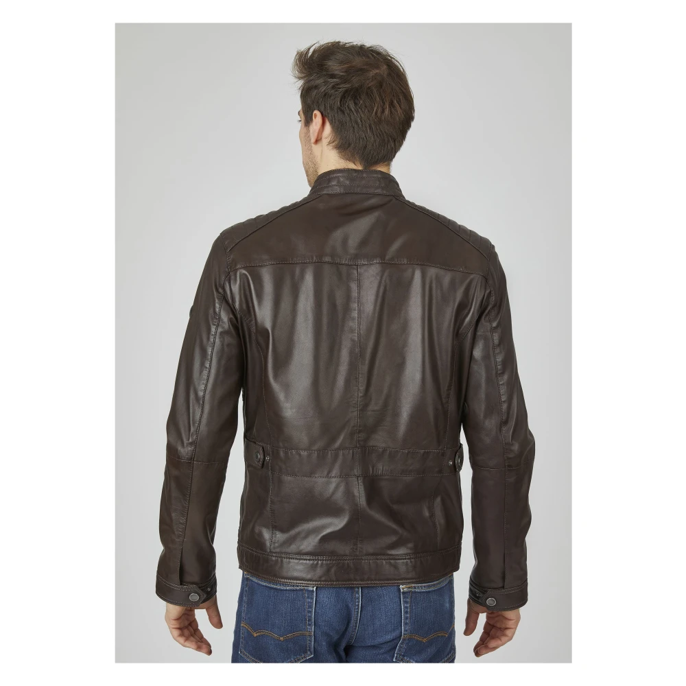 Bugatti Heren Leren Jas Claudio Brown Heren