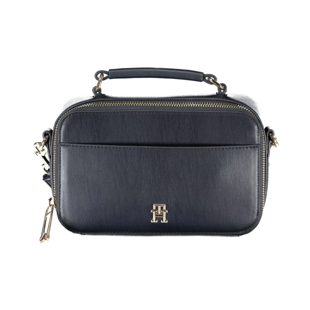 Tommy Hilfiger Blauwe Polyethyleen Handtas met Verstelbare Schouderband Blue Dames