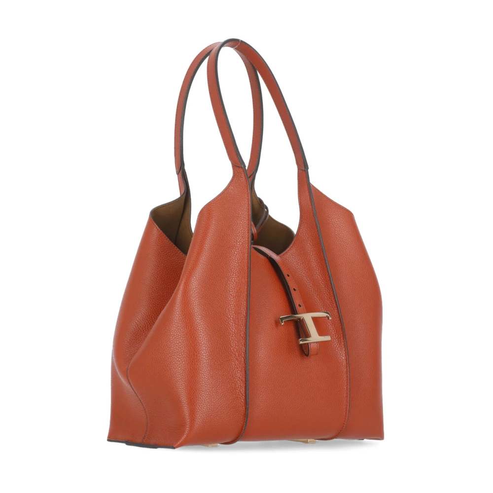 TOD'S Rode leren schoudertas met Pochette Red Dames