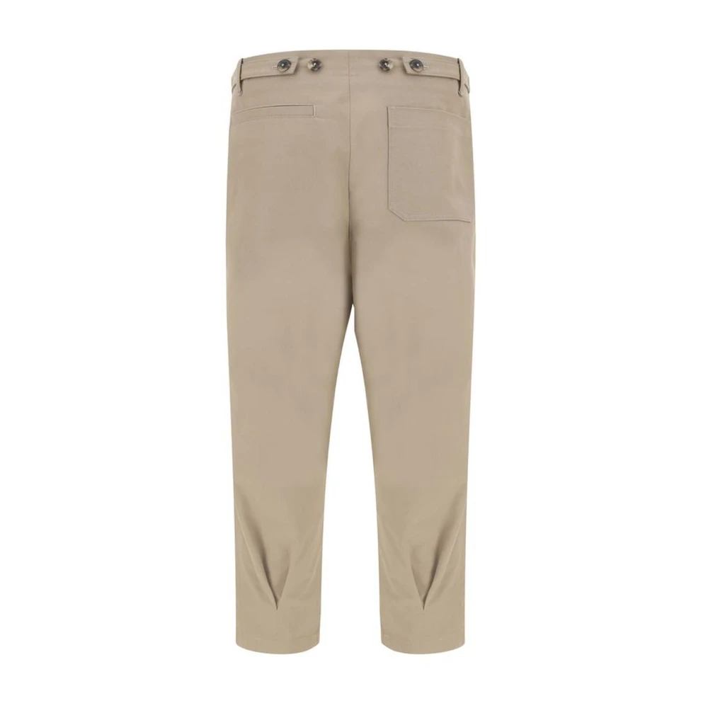 Valentino Katoenen Slash Welt Zakbroek Beige Heren