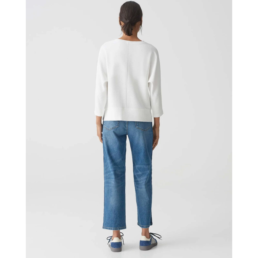Opus Lange Mouw Top Sinni Beige Dames