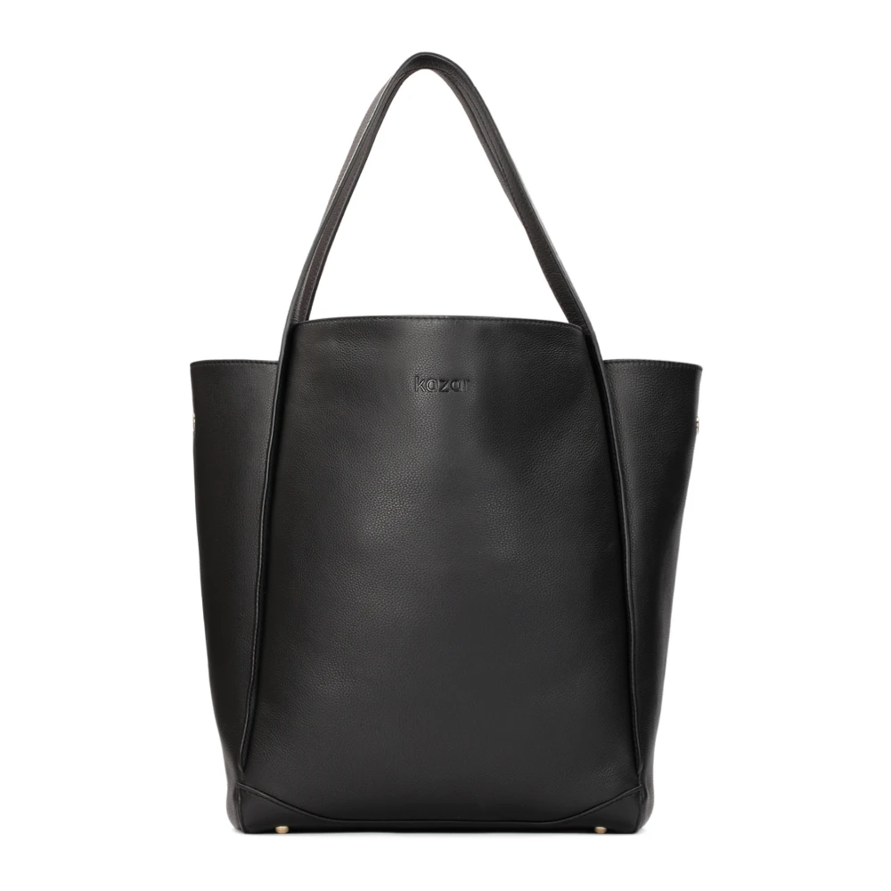 Kazar Zwarte minimalistische schoudertas Black Dames