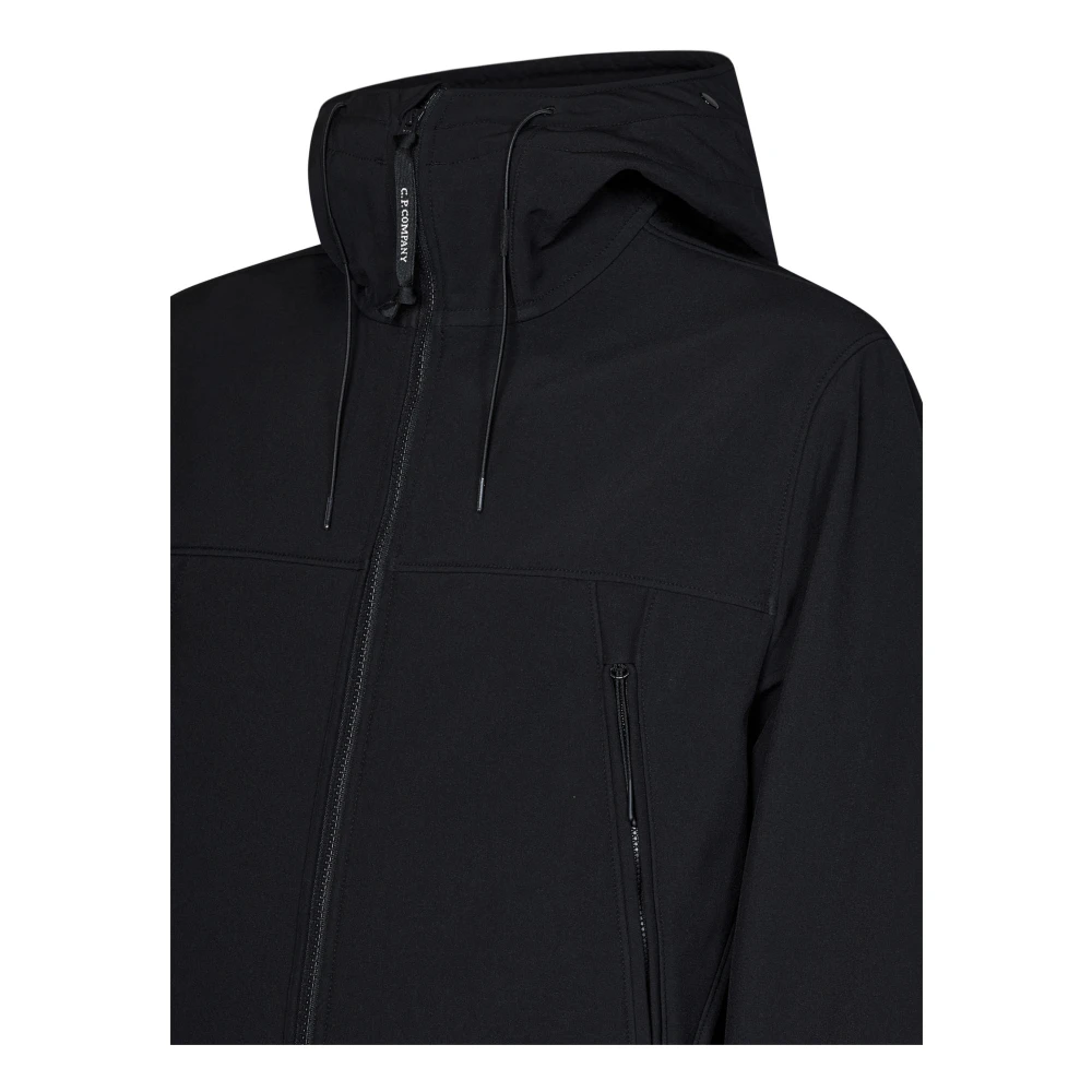C.P. Company Zwarte Jassen met Google Hood Black Heren