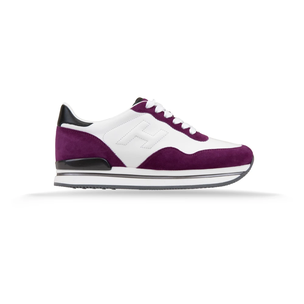 Hogan Leren Vetersneakers voor Dames Dames Schoenen Veelkleurig Multicolor