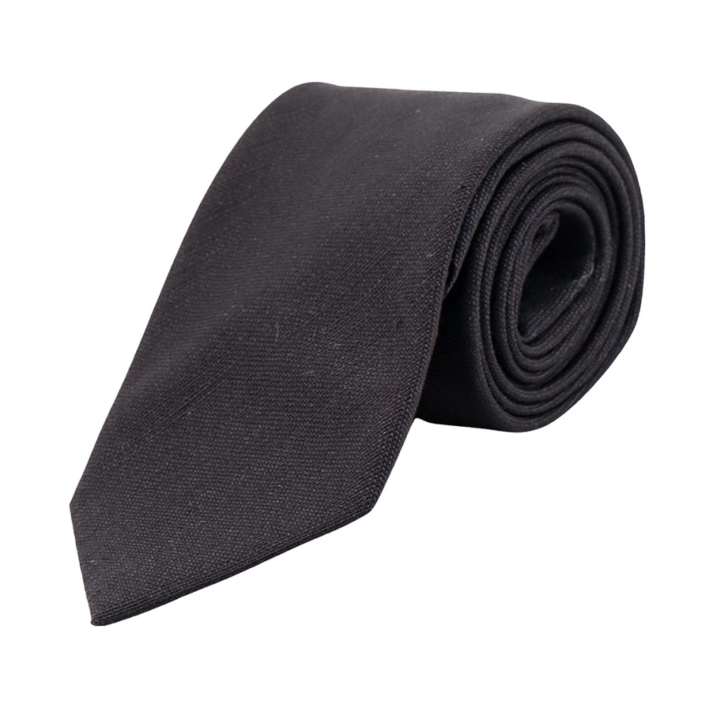 Tom Ford Zijden stropdas met logo gemaakt in Italië Black Heren