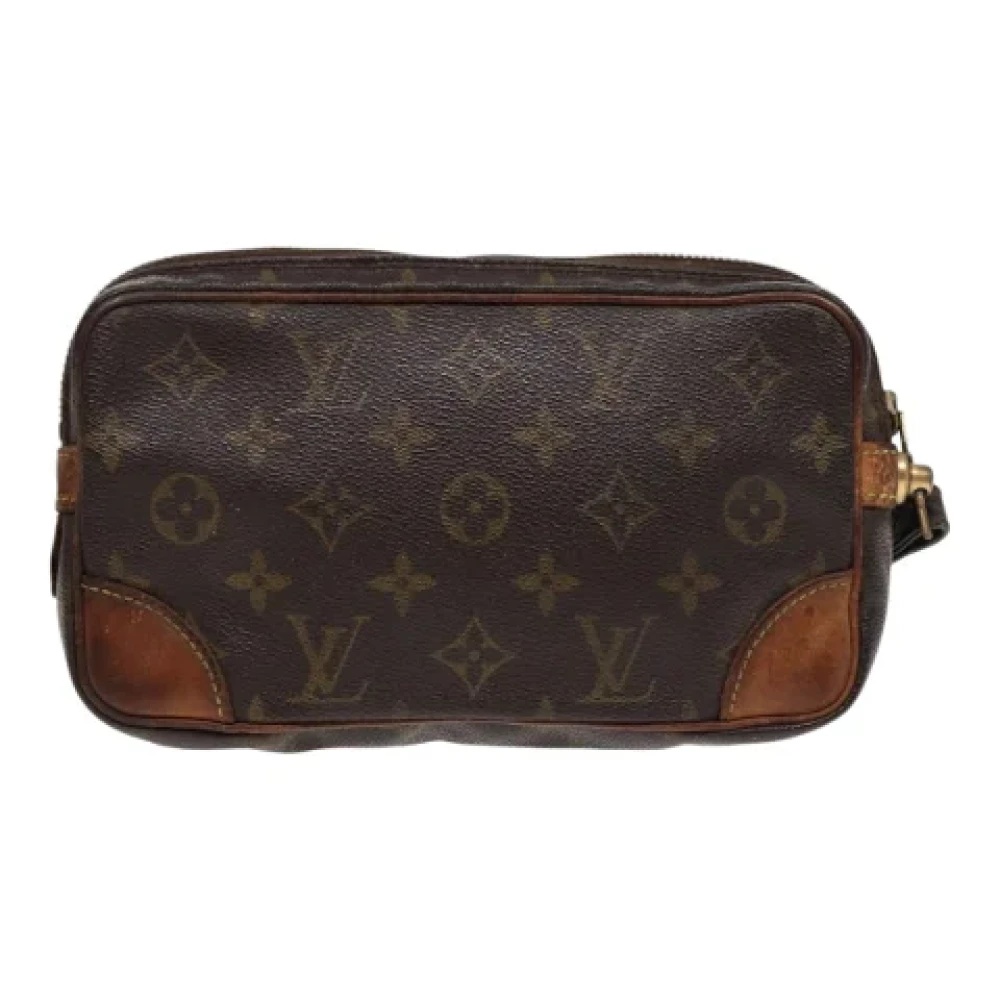 Louis Vuitton Vintage Pre-owned Canvas clutches Brown Dames