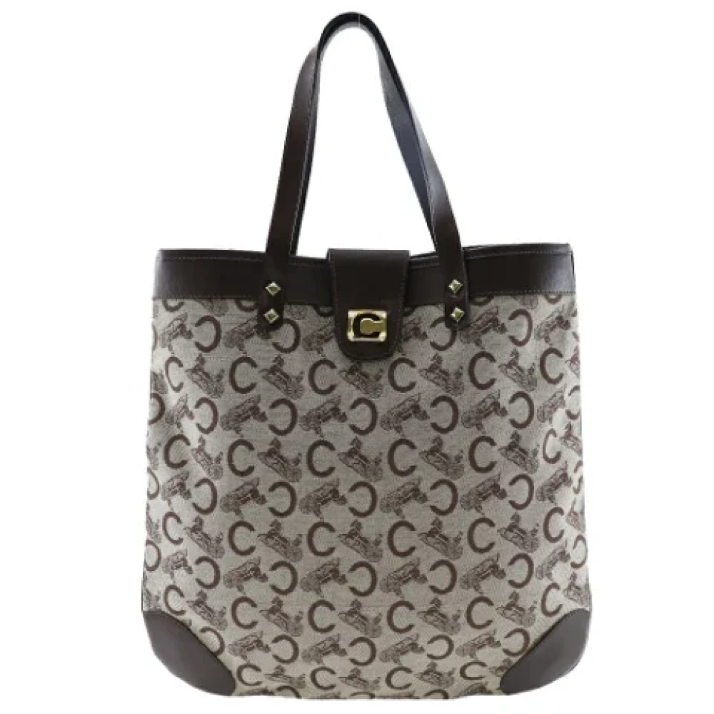 Celine Vintage Pre-owned Canvas shoulder-bags Brown Dames
