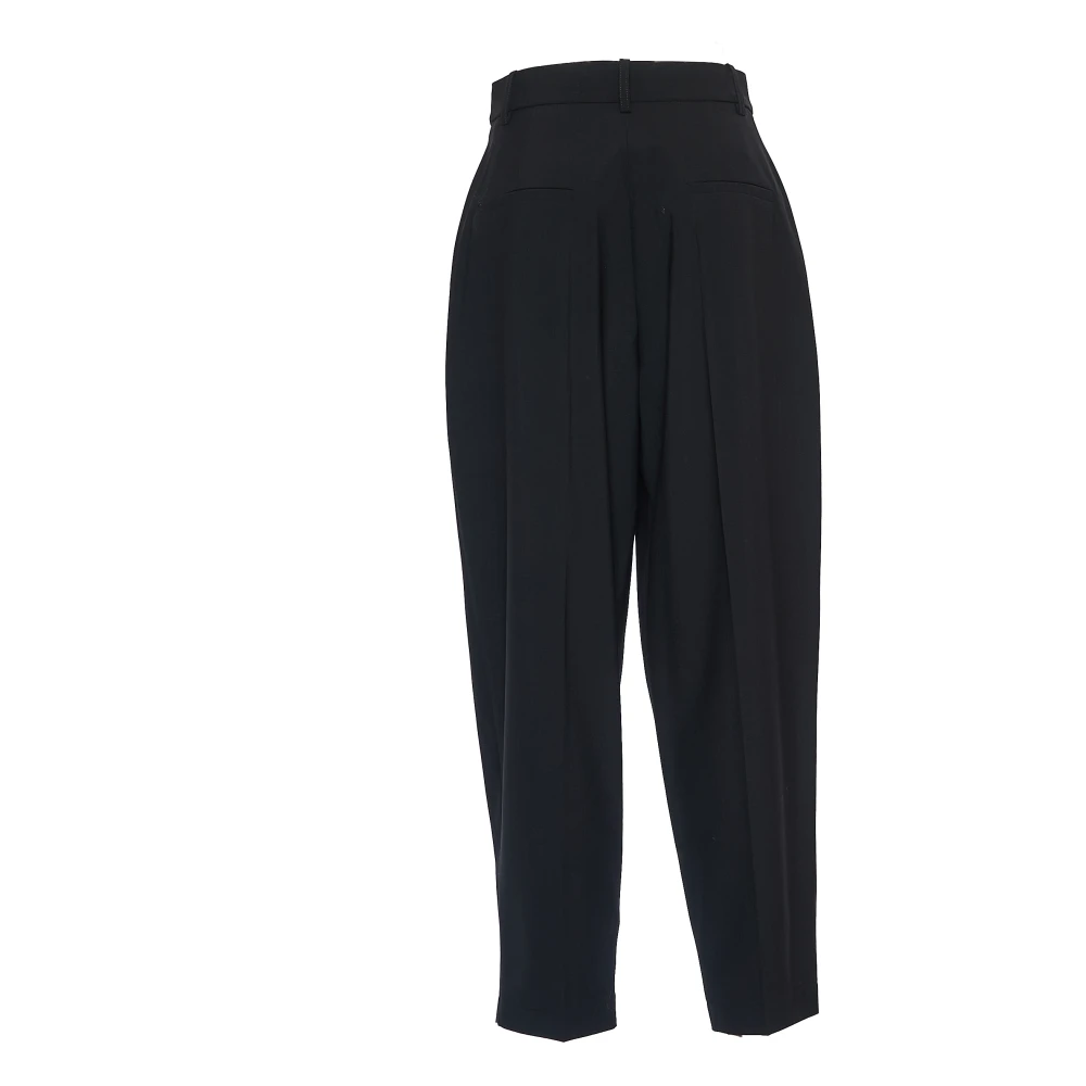 Marni Zwarte Rechte Geborduurde Broek Black Dames