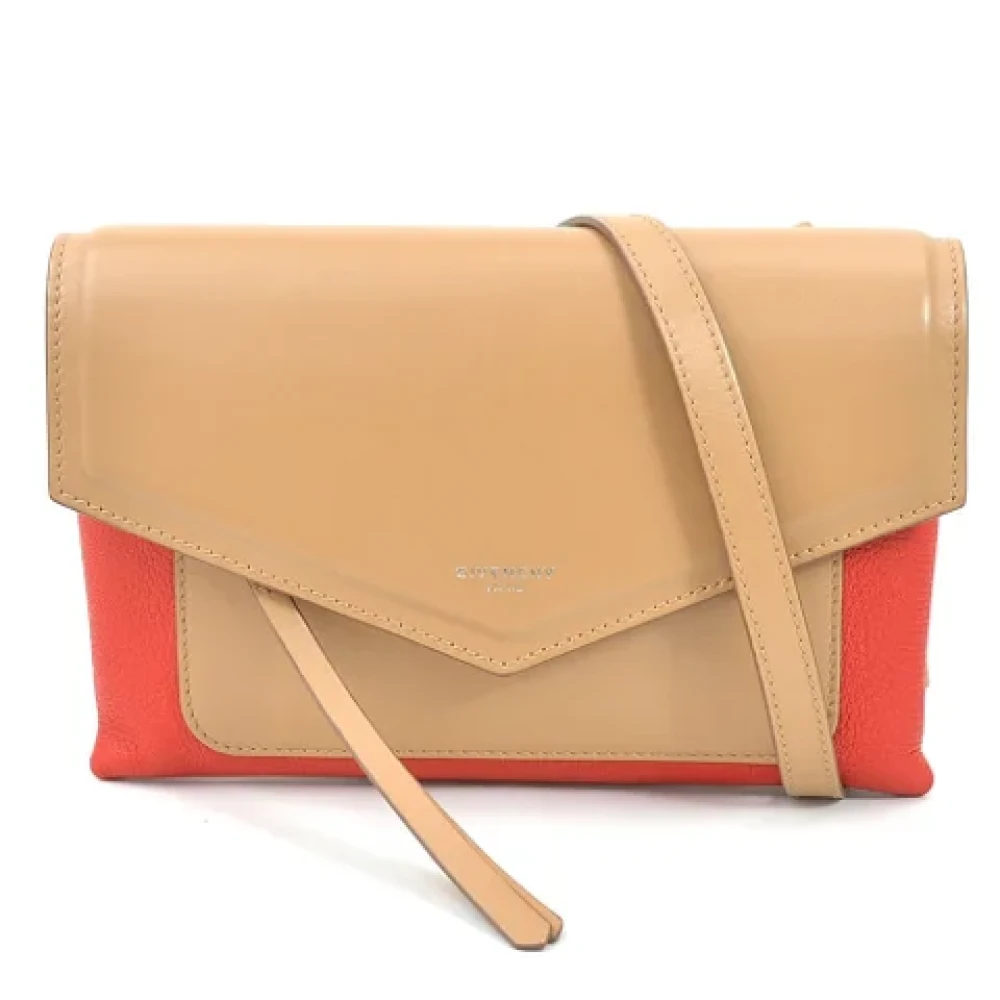 Givenchy Pre-owned Fabric crossbody-bags Beige Dames