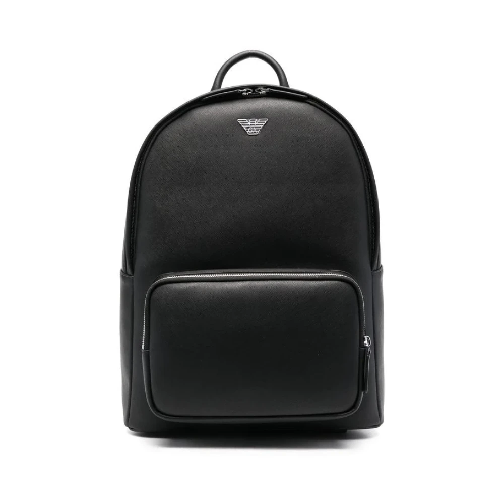 Emporio Armani Men's Black Stylish Bucket Bag Backpack