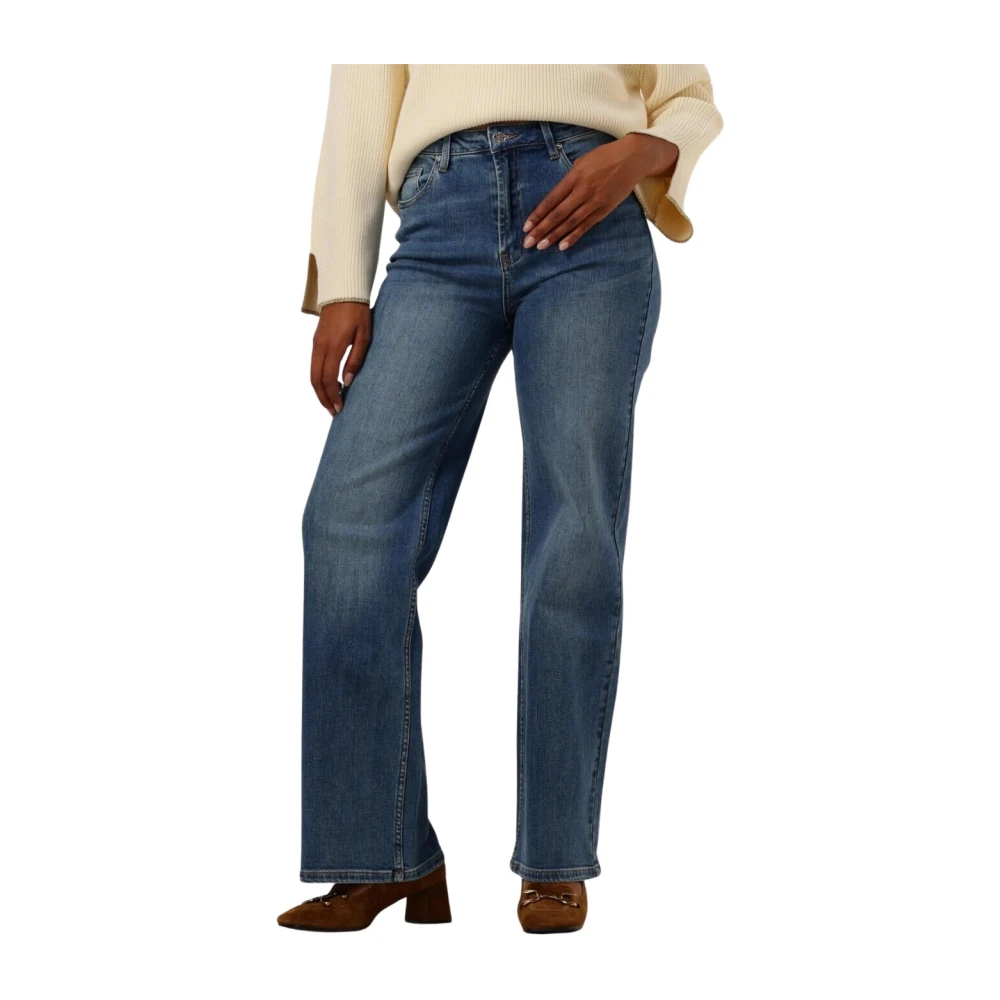 Janice Vrouw Blauw Jeans Dames, W32, Straight Leg Jeans