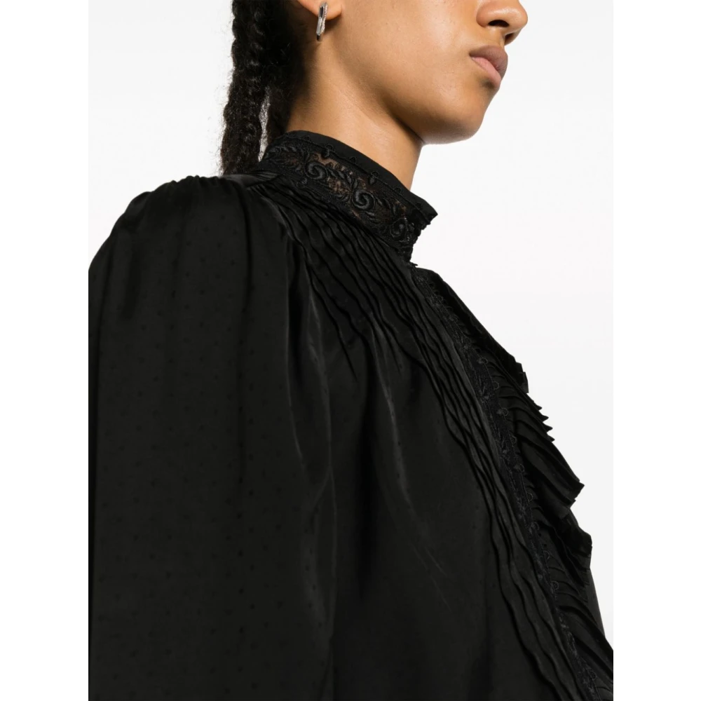 Twinset Zwarte Sweatshirts voor Dames Aw23 Black Dames