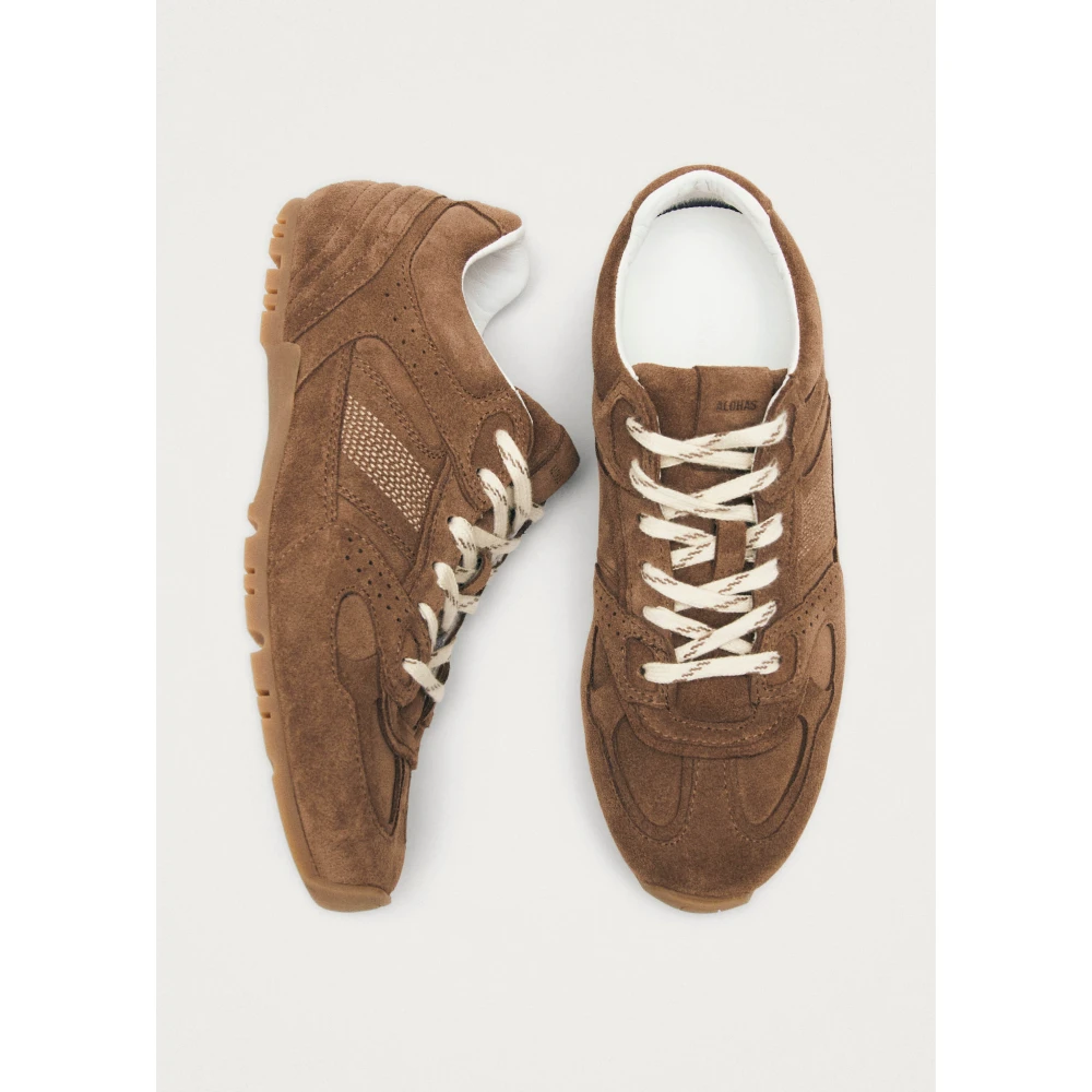 ALOHAS Tb.56 Suède Bruin Leren Sneakers Brown Dames