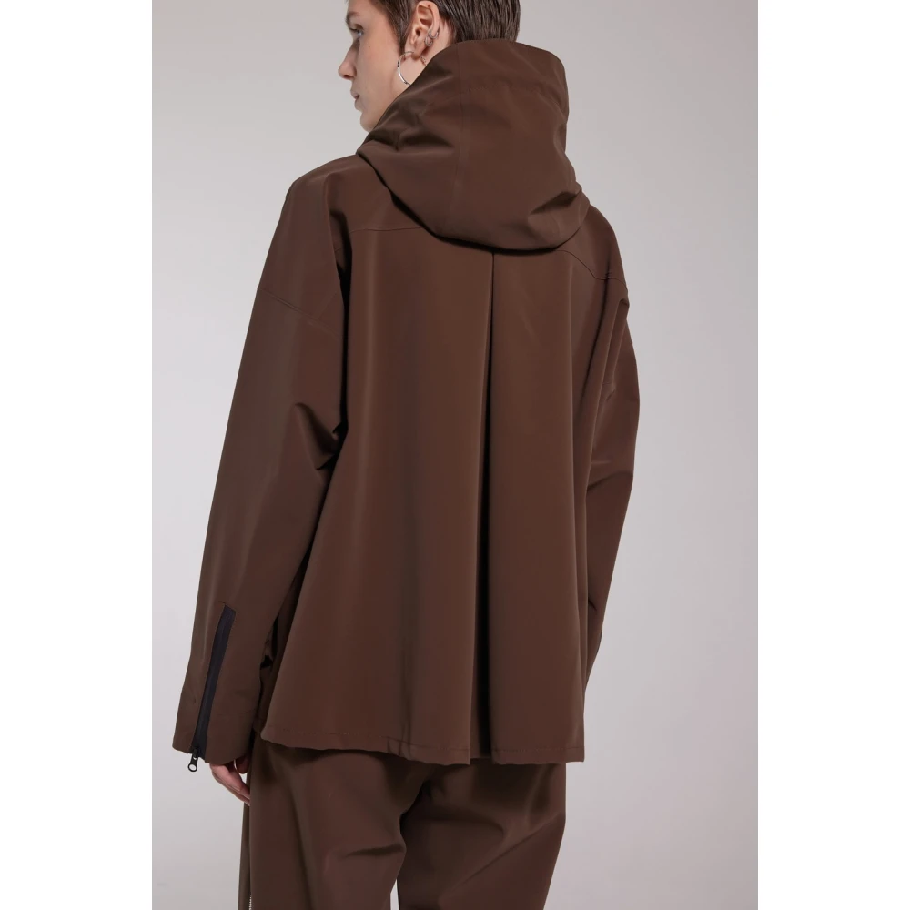 Stutterheim Matte Rits Regenjas Brown Dames