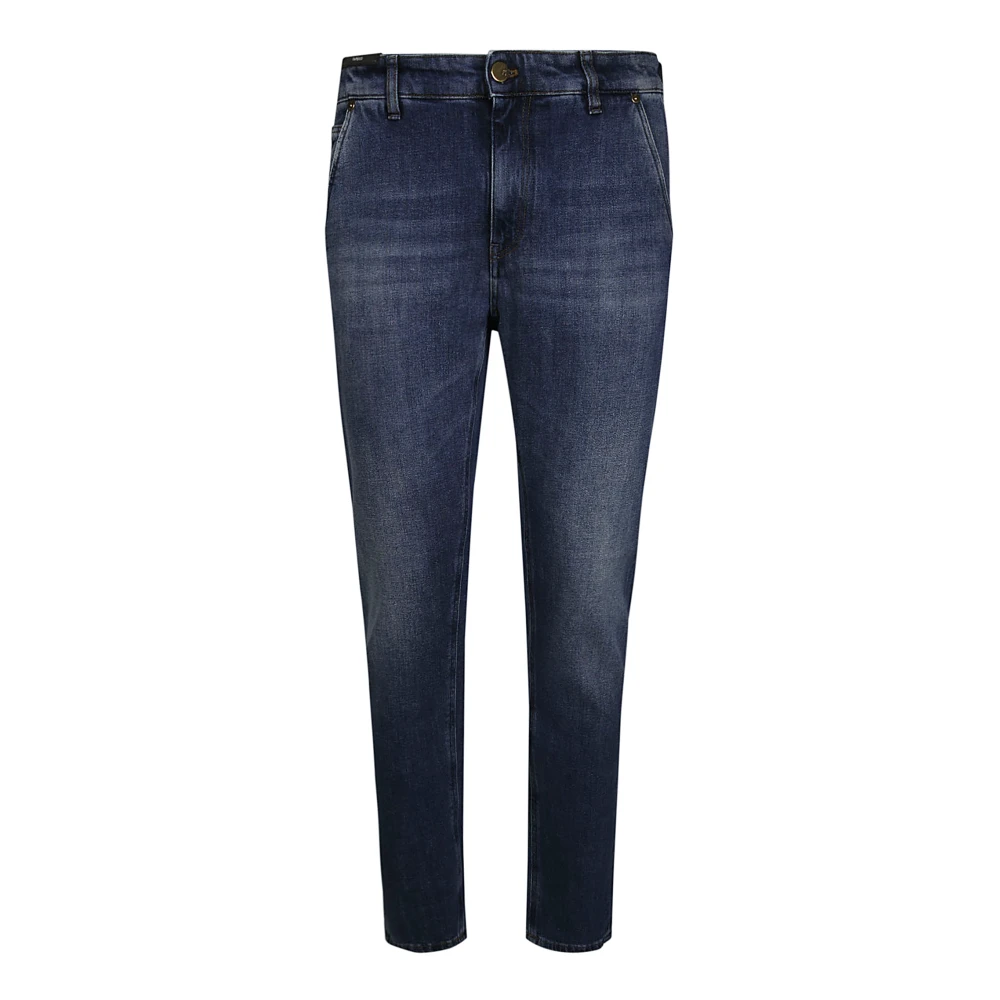 Pt01 Stretch Loose Denim Jeans Blue Heren