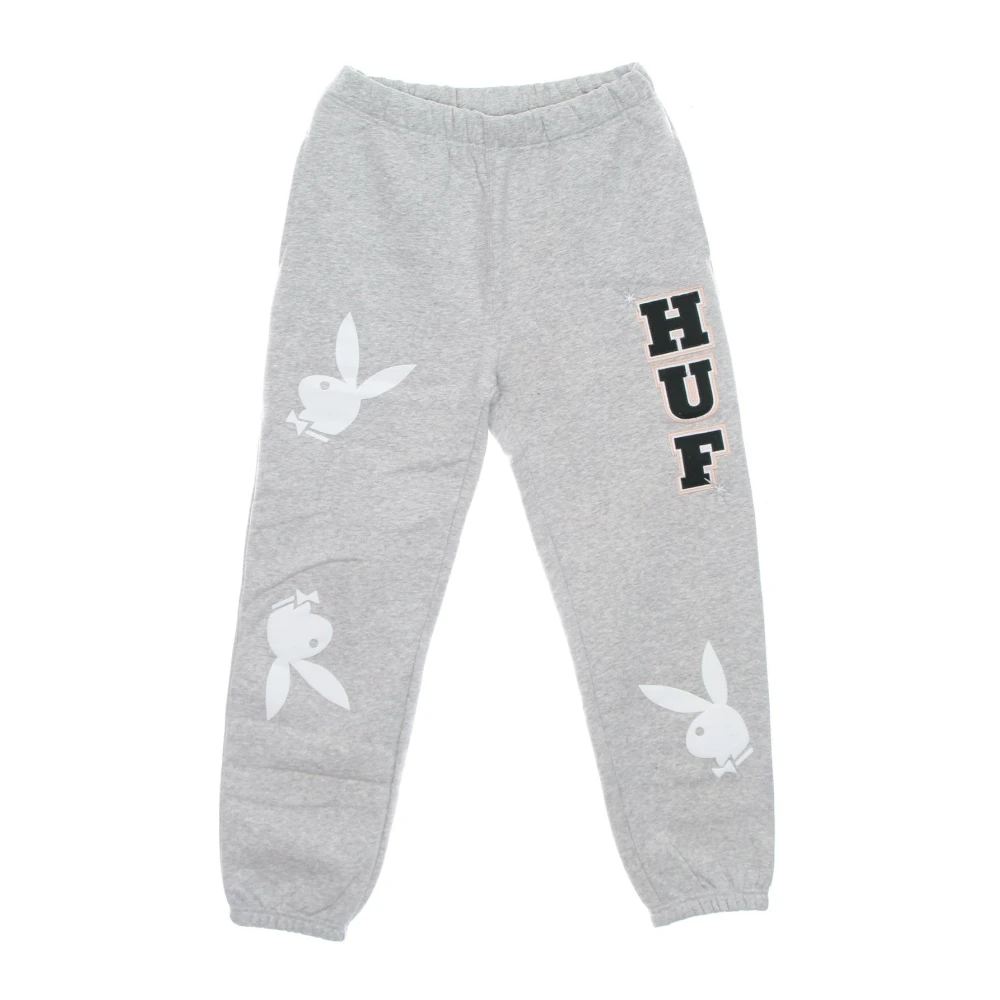 HUF Konijnenhoofd Fleece Sweatpants Playboy Trainingspak Gray Heren